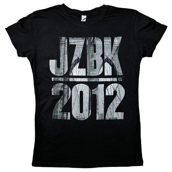 NWOT JayZ Watch the Throne Tour Brooklyn 2012 Graphic {Tultex} T-Shirt Womens XL - Picture 1 of 7